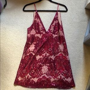 Free People Pink Sequin Dress
